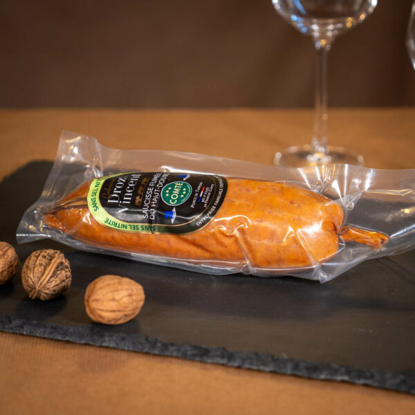 Saucisse fumée au Comté